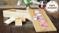 Świecznik drewniany i pudełko na domino w jednym !!!  | Wooden candlestick and domino box