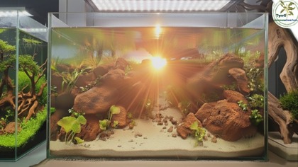 Zakładanie akwarium - zaginiony świat.  #akwarium #aquascape