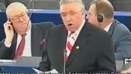 Andrzej Lepper o zniszczeniu Polski.  Europarlament - 19. 11. 2002