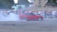 Palenie gumy - Czerwone BMW E36 320 - KTS 2007
