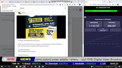 Wielkie otwarcie w Czerwionce-Leszczynach, ul.  Furgoła 6D w sklepie Netto.  już w 18 listopada o 8:00