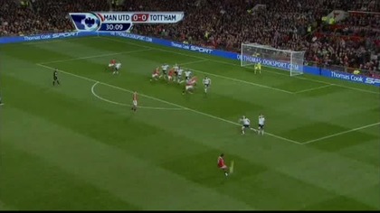 Premier League sezon 2010/2011 Manchester United 1-0 Tottenham Vidic