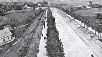 Warszawa 1913 Widok z mostu Poniatowskiego na Pragę - torowisko bez trakcji