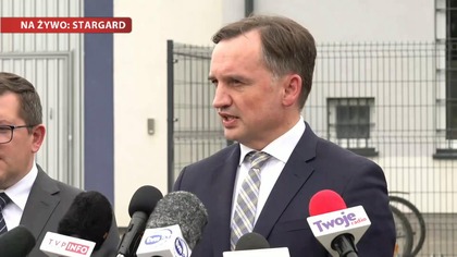 Min.  Zbigniew Ziobro i Dariusz Matecki konferencja prasowa w Stargardzie.