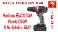 Niteo Tools 20V MAX - BEZSZCZOTKOWA Akumulatorowa Wkrętarka udarowa z Biedronki (229zł ) TEST
