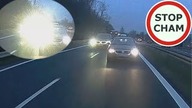 Doświetlał drogę kierowcom - czyli poganiacz w BMW #1695 Wasze Filmy