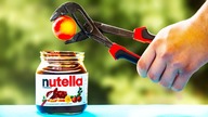 1000 DEGREE METAL BALL VS Nutella | 7 Experiments and Tests