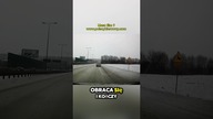 Ślisko i za ostro  Poślizg i koniec na barierkach #dashcam #wypadek #droga
