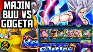 RAINBOW MAJIN BUU SAGA TEAM VS GOHAN PICCOLO MEMORABLE BATTLES DBZ DOKKAN BATTLE