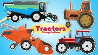  Video compilation tractors for kids | Bajki o Traktorach od Bazylland -30min Kompilacja