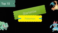 Top 10 starterów Pokemon