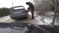 LEŚNA JAZDA BMW E36- ona sama jedzie byle jej nie przeszkadzać