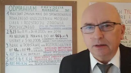 Do Insp.  Piotra Kuleszy Kom.  Głównej Policji - Odmawiam przyjęcia mandatu za bez maski cz. 4