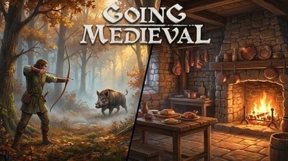 Going Medieval PL - #2. 12 Piec kuchenny, stal i nowy mieszkaniec osady  