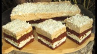ciasto kawowo-bananowe z kremem-pyszne, eleganckie
