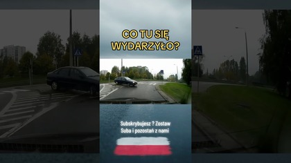 Przelot przez rondo?!  Znak nie miał szansCo tu się stało?  #rondo #wypadek #droga #kierowcy