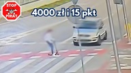 Potrącenie na przejeździe i 4000 zł mandatu dla kierującego.  STOP PIRAT