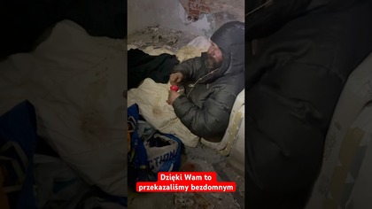 Dzięki Wam to przekazaliśmy bezdomnym .  Wielkie dzięki.   #reels #mocwsłabości
