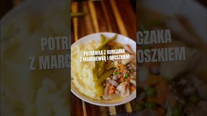 Potrawka z kurczaka z marchewką i groszkiem