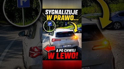 BMW w prawo, auto w lewo  Kierunkowskaz miał własny plan  #shorts #bmw