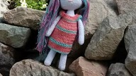 Laleczka amigurumi prezentacja crochet doll #shorts
