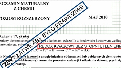 ZADANIE 17 CKE 2010 MAJ REDOKS KWASOWY BEZ STOPNI UTLENIENIA