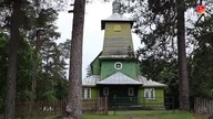 Dieveniškės - Norviliškės.  Norviliškių banyčia.  Dziewieniszki Narwiliszki.  Kościół w Narwiliszkac