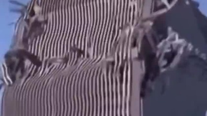 Wieże wtc ze śniegu