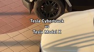 Tesla Cybertruck vs Tesla Model X #tesla #cybertruck #danielgrzyb #elektromobilność #motoryzacja