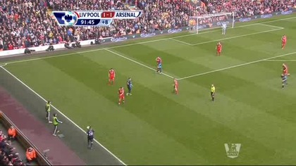 Premier League sezon 2011/2012 2012-03-03 Liverpool vs Arsenal 1-2 van Persie