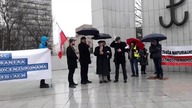 21.02.2020 Warszawa protest #7 Nabil al Malazi. Syryjczyk, kt&oacute;ry robi więcej dla Polski niż W