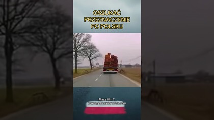 O włos od tragedii  Deski zaczęły się zsuwać z auta! #dashcam #polskiedrogi #niebezpiecznie