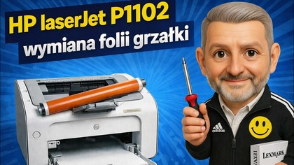HP LASERJET P1102W  Wymiana folii grzałki