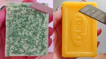 Soap Carving ASMR Relaxing Sounds no talking Satisfying ASMR Video