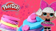 Play Doh  LOL Surprise  Ciasteczka brokatowe  kreatywne zabawki