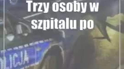 Trzy osoby w szpitalu po czołówce z busem.  Jego kierowca miał 2,5 promila