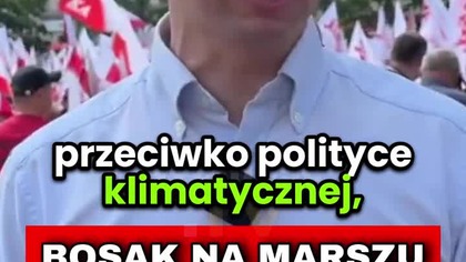 BOSAK NA GORĄCO Z MANIFESTACJI PRZECIWKO ZIELONEMU ŁADOWI!