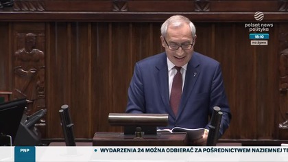 Polsat News Polityka - Problemy z logotypem w trakcie transmisji posiedzenia Sejmu (06. 03. 2024)