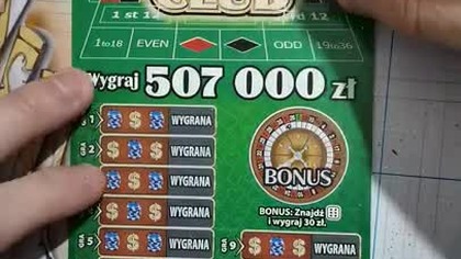 Zdrapki CASINO CLUB Wygraj 507 000 zł #shorts