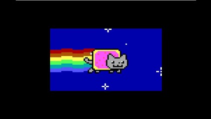 Your computer has been trashed by the MEMZ trojan.  Now enjoy the nyan cat...