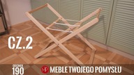 Cz. 2 Jesionowy stojak na kosz Mojżesza z makramą, łączenie elementów i zabezpieczanie olejowoskiem