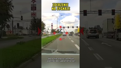  Na sygnale i kolizja! Uważaj na skrzyżowania  #policja #wypadek #droga #bezpieczeństwo