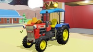 Happy Colorful Tractor and A Joyful Journey of Helping Friends and Working the Land