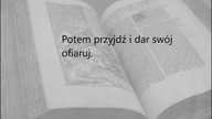 Medytacja biblijna  Piątek  I tydzień Wielkiego Postu