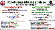 Dopełnienie bliższe i dalsze w języku angielskim gramatyka - Direct and indirect objects in English