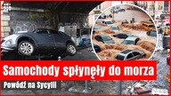 Ulewy na Sycylii.  Samochody spłynęły do morza | Gazeta.pl