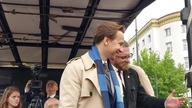 Krzysztof Bosak, Grzegorz Braun pod Sejmem: Marsz Wolności Warszawa STOP SEGREGACJI SANITARNEJ
