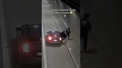POSTANOWILI ZAŁATWIĆ SWOJE POTRZEBY W TUNELU 