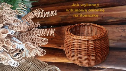 Wiklinowa osłonka na doniczkę