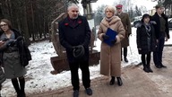 Odsłonięcie kamienia w Czarnym Borze pamięci Józefa Mackiewicza